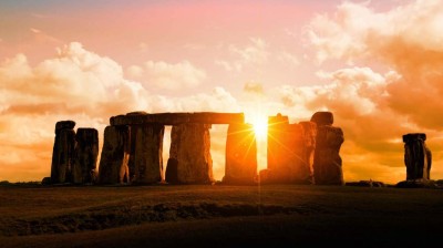 Solstício de verão visto de Stonehenge