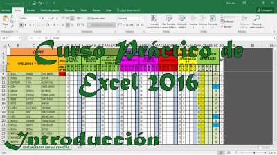 Curso de Excel Basico - Intermedio - 2016